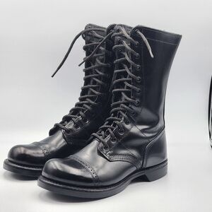 Corcoran 1515 Black Leather Cap Toe Jump Boot 9.5 M